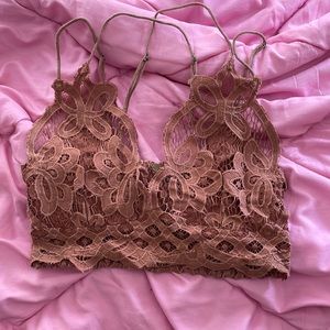 Free People bralette size xs in burnt orange color slightly used